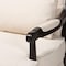 Baxton Studio Dion Traditional French Cream Fabric and Wenge Brown Finished Wood Accent Chair 233-13261-ZORO - alternate 3